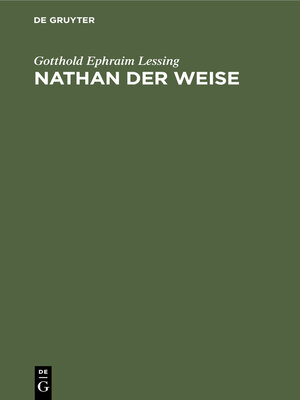 cover image of Nathan der Weise